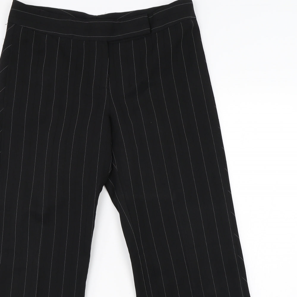 Atmosphere Womens Black Striped  Dress Pants Trousers Size 12 L28 in