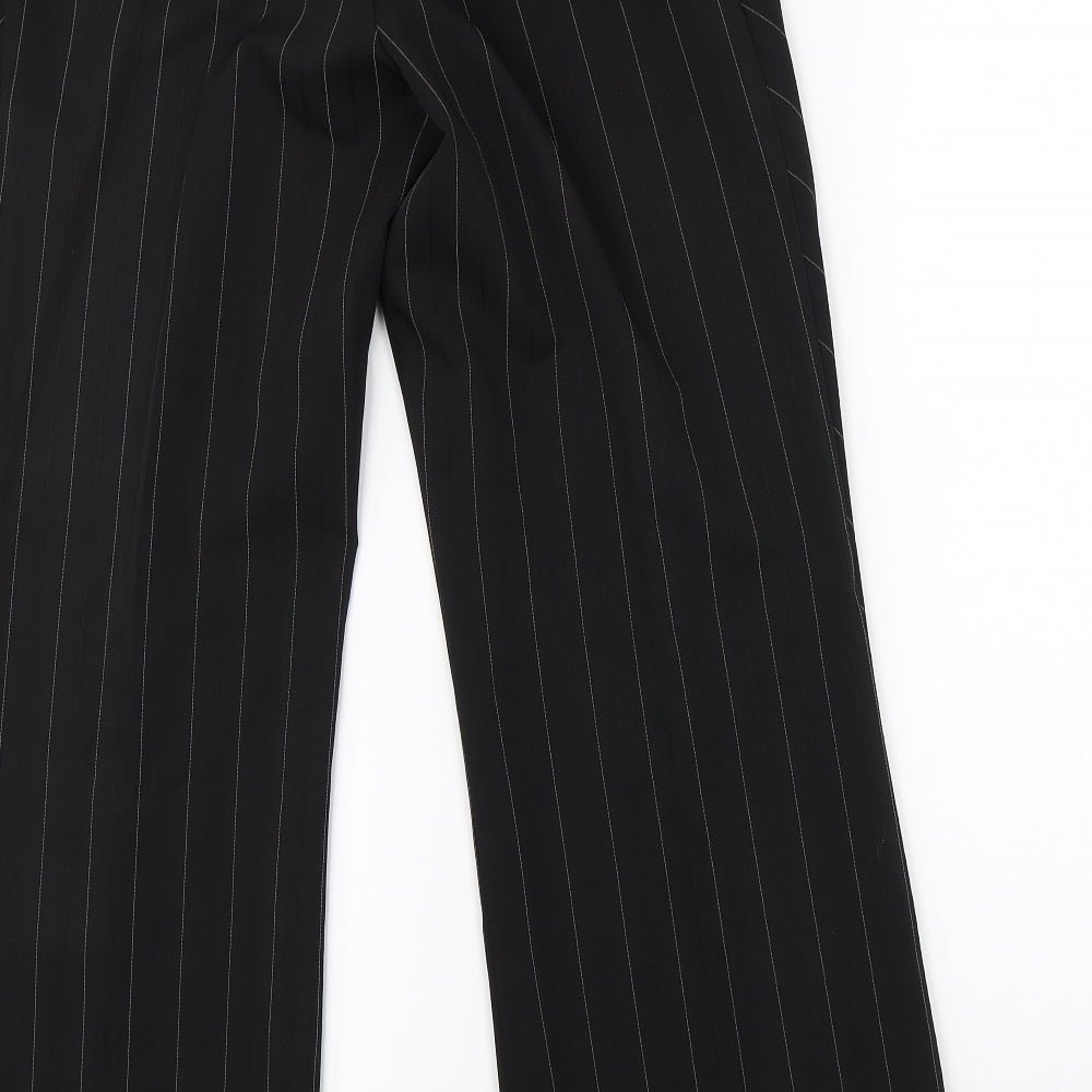 Atmosphere Womens Black Striped  Dress Pants Trousers Size 12 L28 in