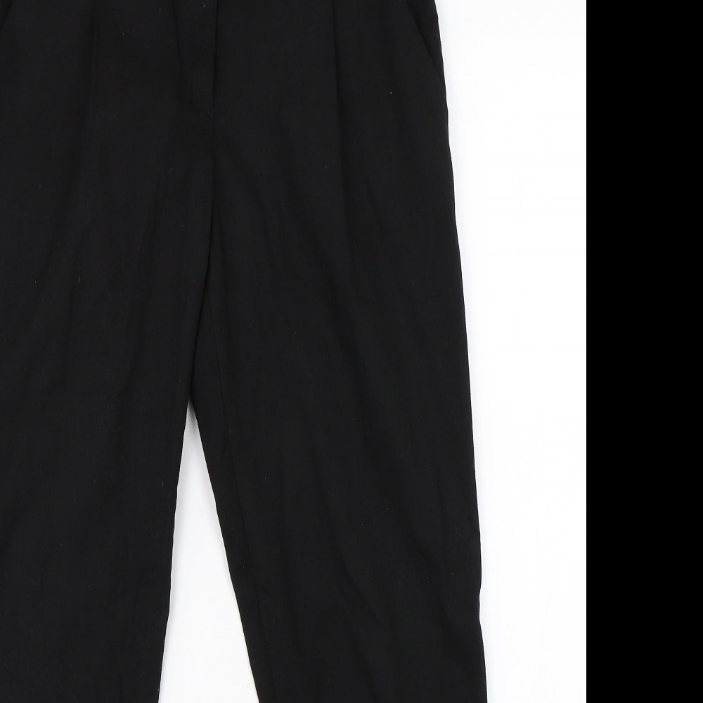 Preworn Womens Black   Dress Pants Trousers Size 10 L25 in