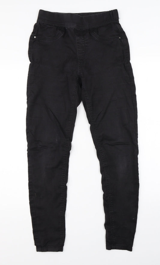 TU Womens Black  Denim Jegging Jeans Size 8 L26 in