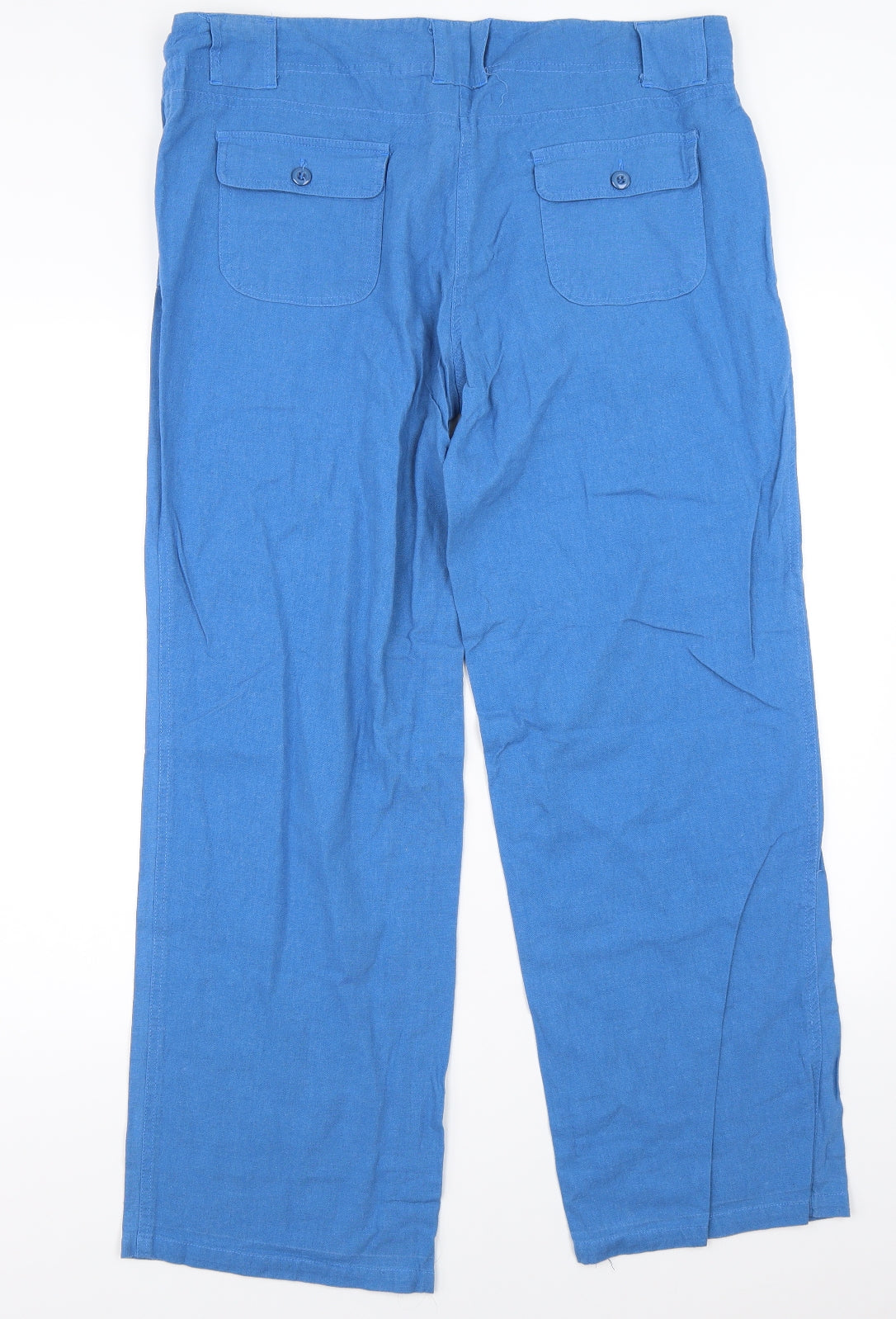 Mia Moda Womens Blue   Trousers  Size 36 in L28 in