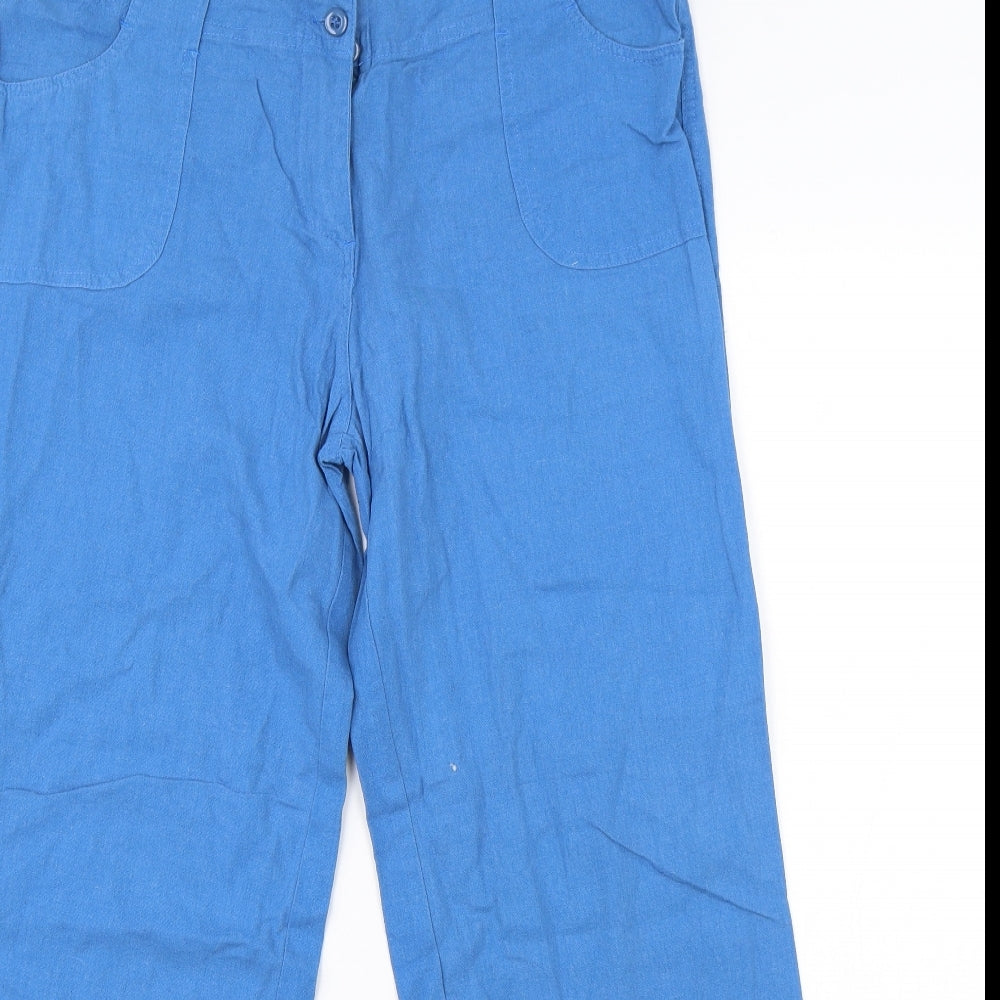 Mia Moda Womens Blue   Trousers  Size 36 in L28 in