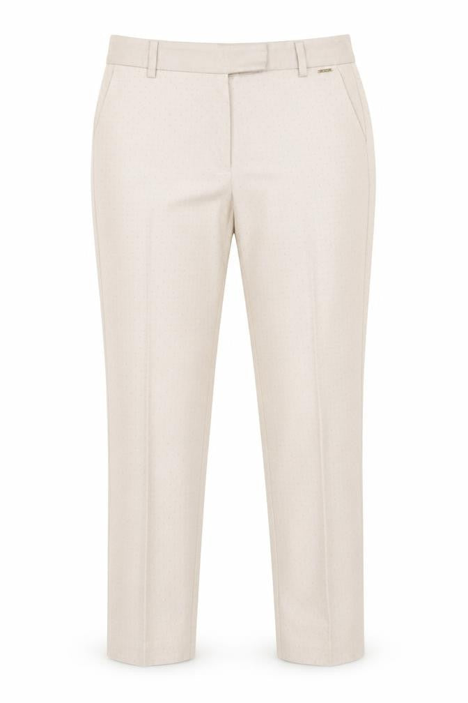 M&S Womens Ivory   Dress Pants Trousers Size 8 L23 in