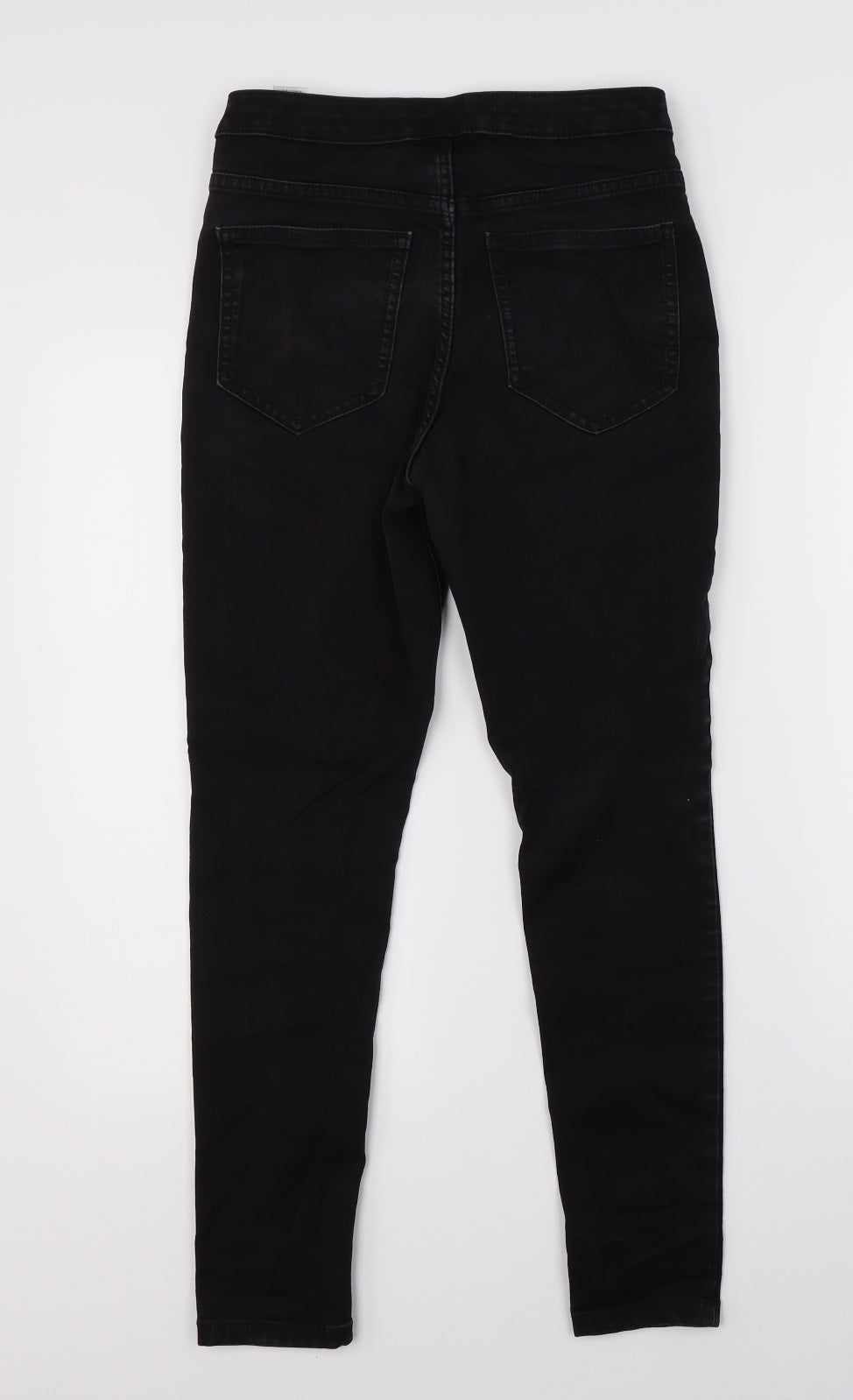 M&S Womens Black  Denim Skinny Jeans Size 8 L24 in