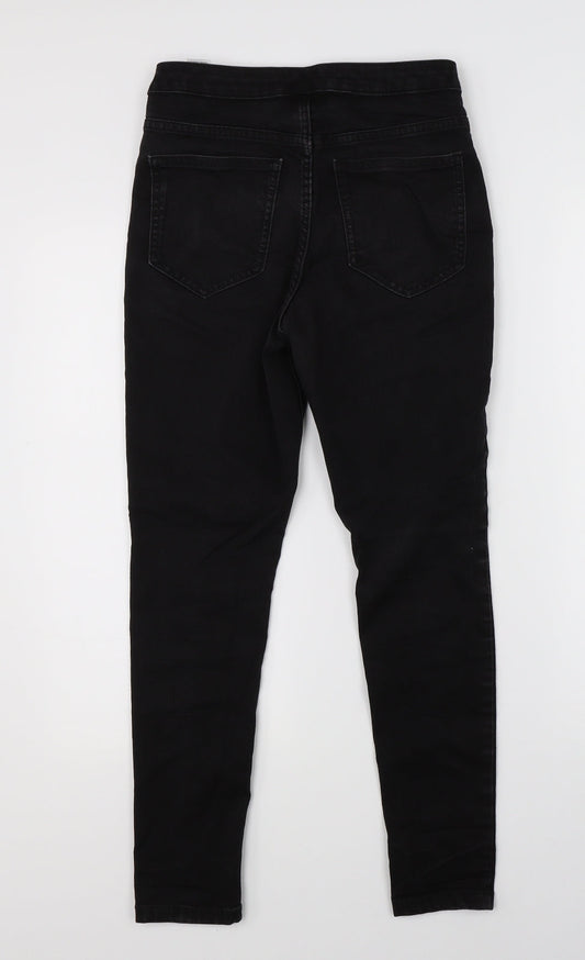 M&S Womens Black  Denim Skinny Jeans Size 8 L24 in