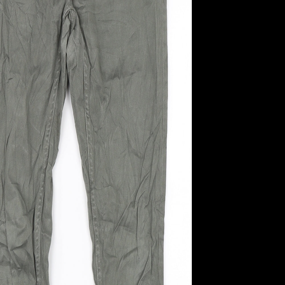 Chillin Womens Green   Chino Trousers Size M L28 in