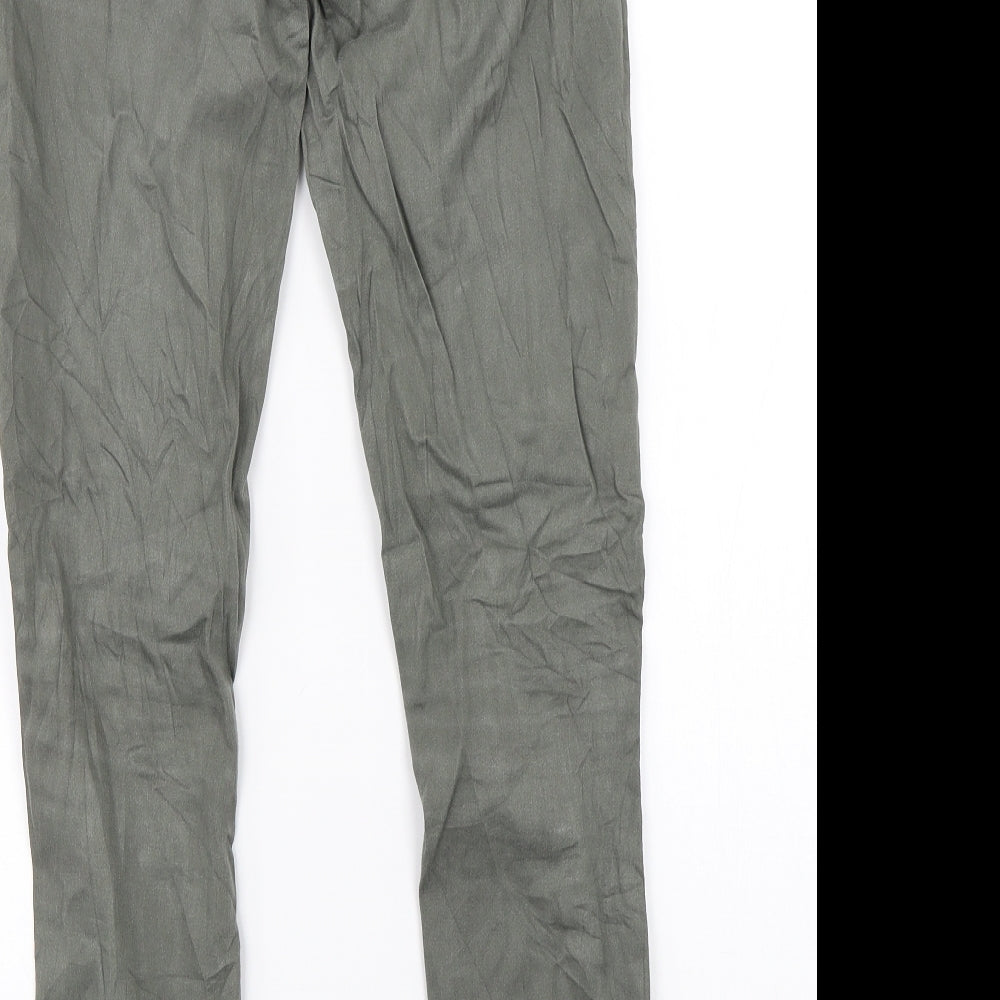 Chillin Womens Green   Chino Trousers Size M L28 in