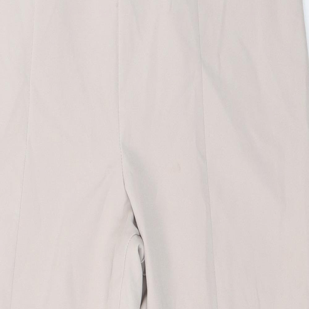 Boohoo Womens Beige   Dress Pants Trousers Size 14 L26 in