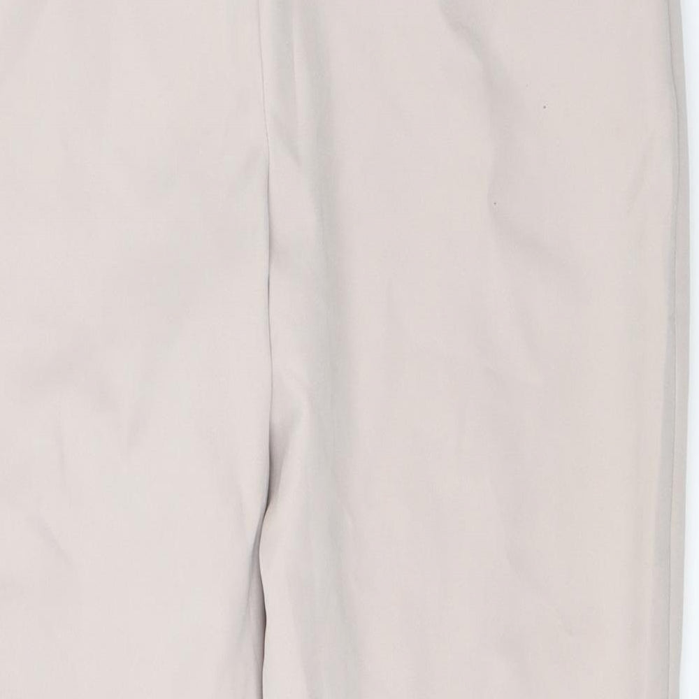 Boohoo Womens Beige   Dress Pants Trousers Size 14 L26 in