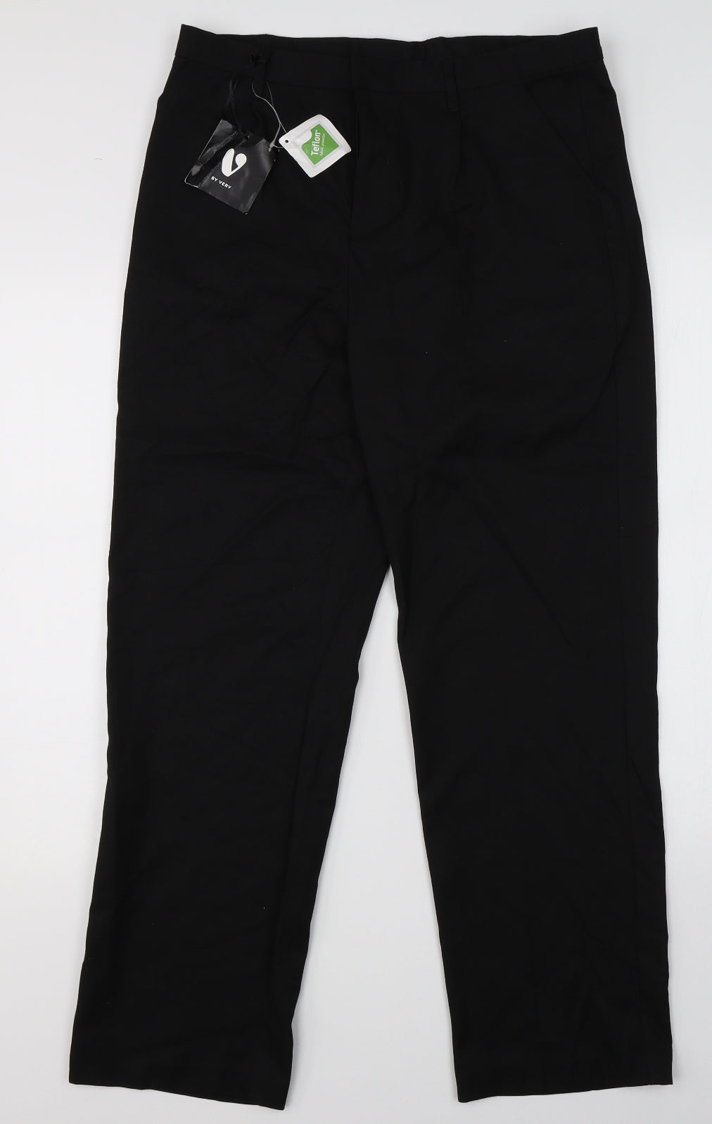 Very Womens Black   Dress Pants Trousers Size 32 in L28 in