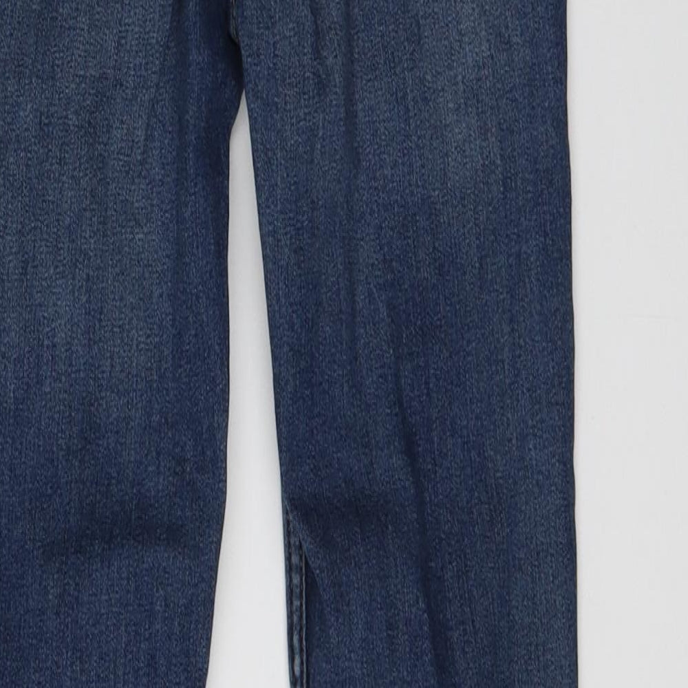 Preworn Womens Blue  Denim Straight Jeans Size 6 L29 in
