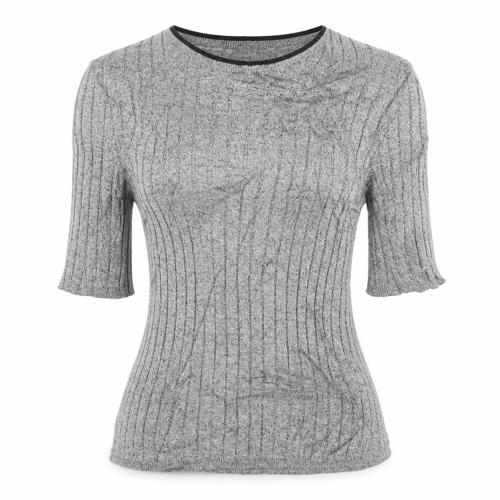 Marks and Spencer Womens Grey   Basic T-Shirt Size 8