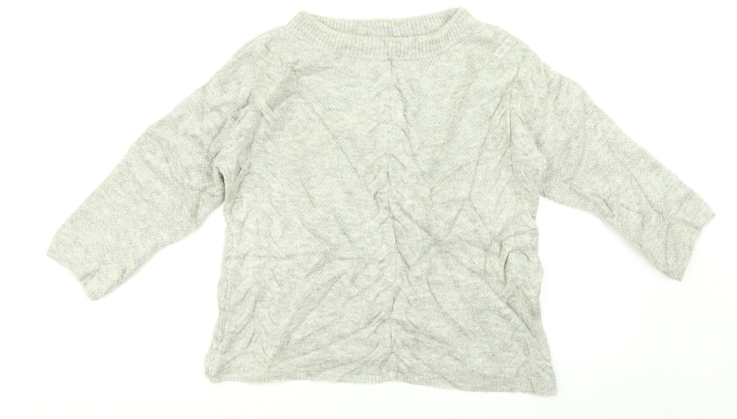 Marks and Spencer Womens Grey   Pullover Jumper Size 8