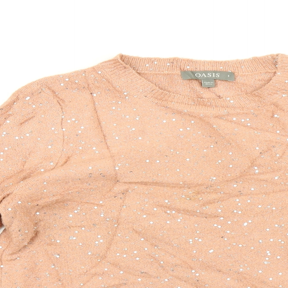 Oasis Womens Pink   Pullover Jumper Size S