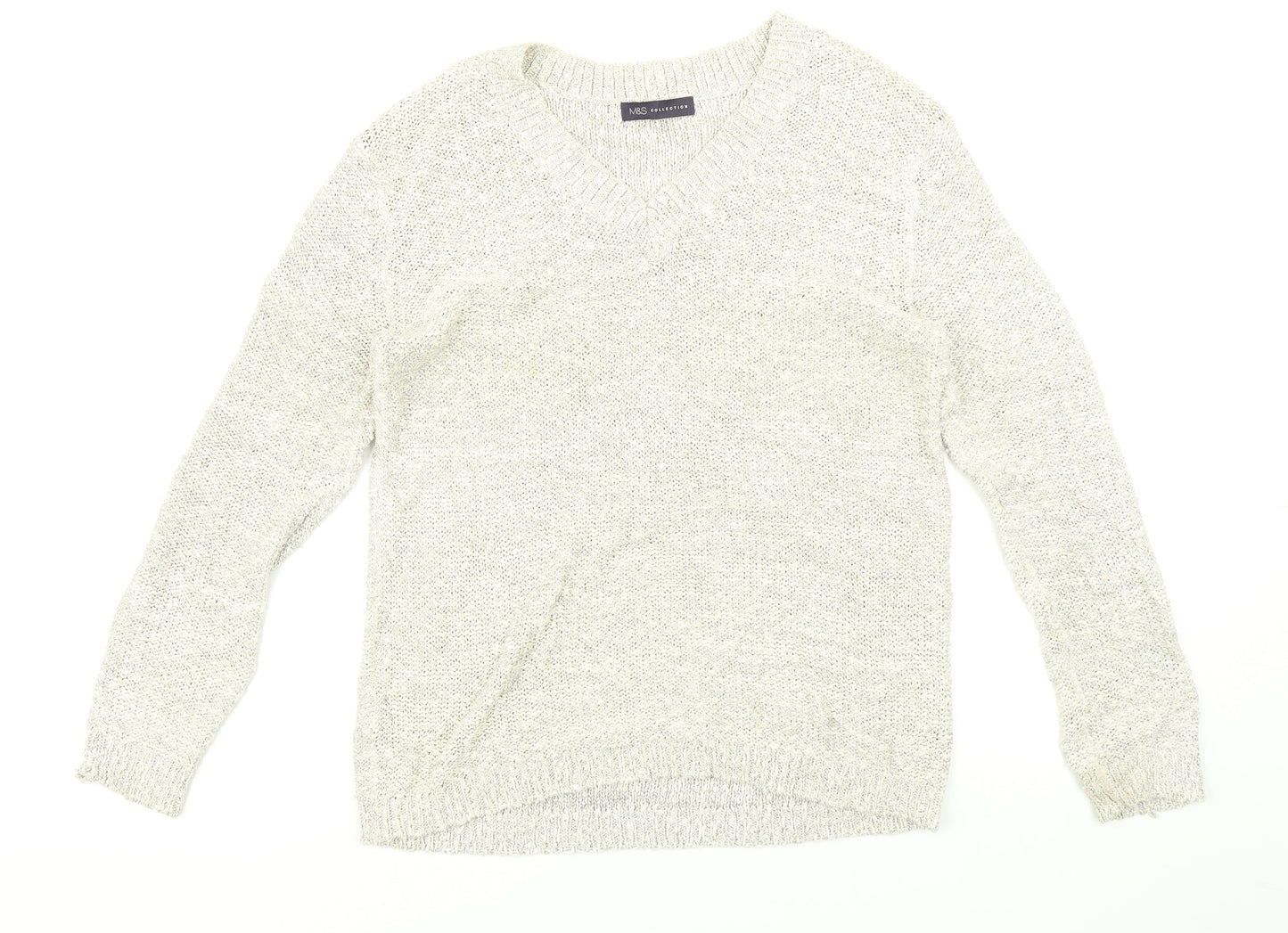 mark and spencers Womens Grey   Pullover Jumper Size 12