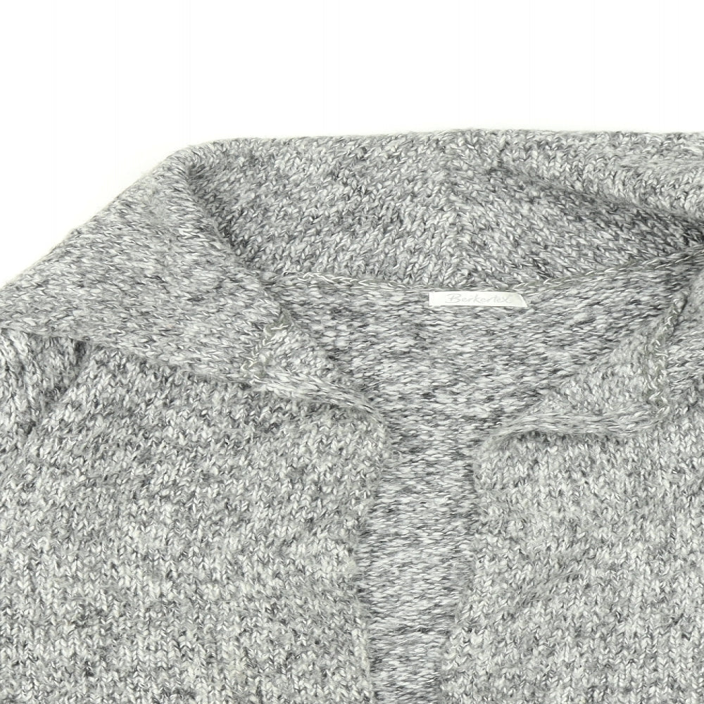 Berkertex Womens Grey   Cardigan Jumper Size 12