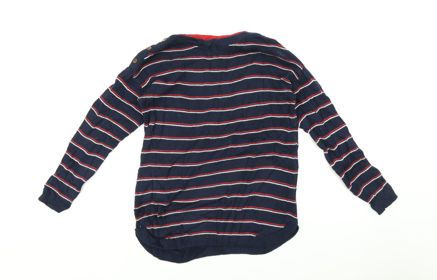 Max Studio Womens Multicoloured Striped  Pullover Jumper Size M