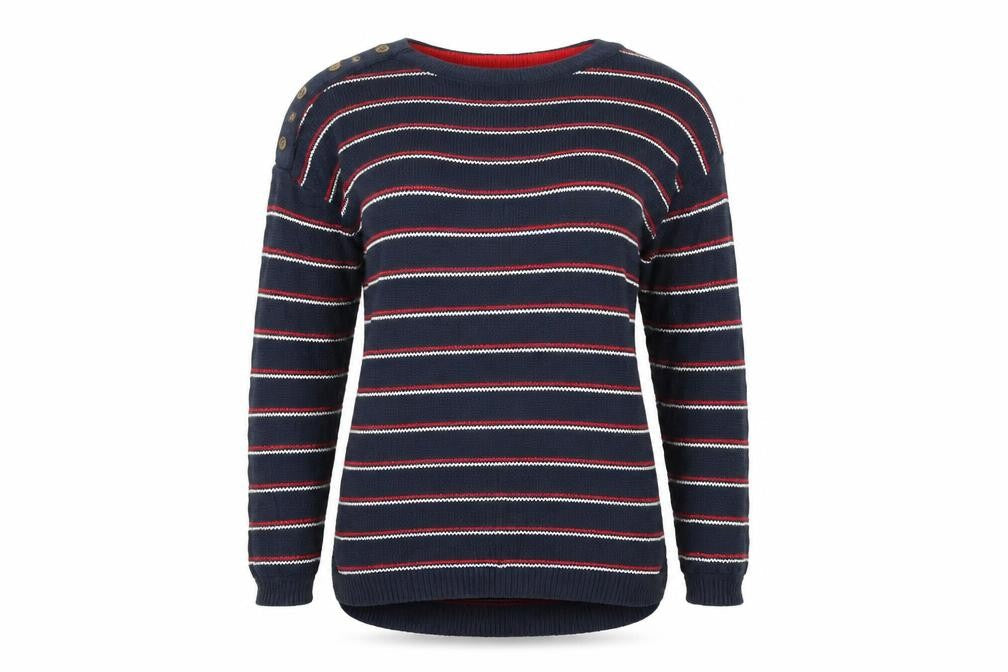 Max Studio Womens Multicoloured Striped  Pullover Jumper Size M