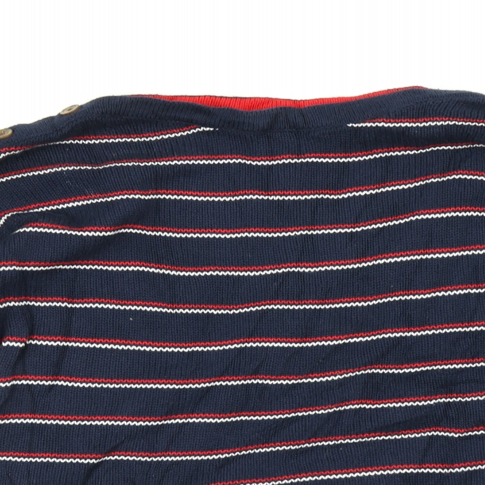 Max Studio Womens Multicoloured Striped  Pullover Jumper Size M