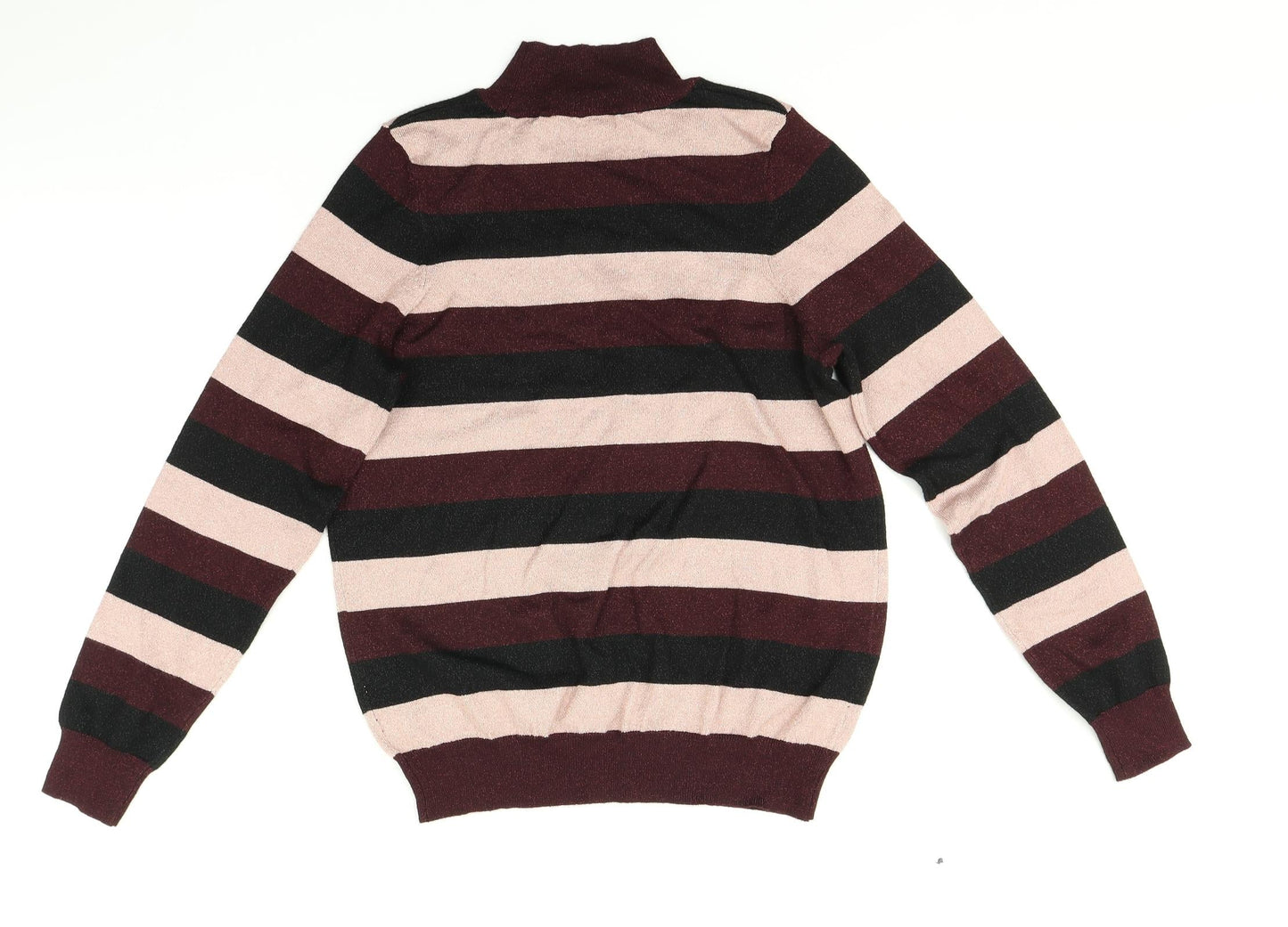 F&F Womens Multicoloured Striped  Pullover Jumper Size 12