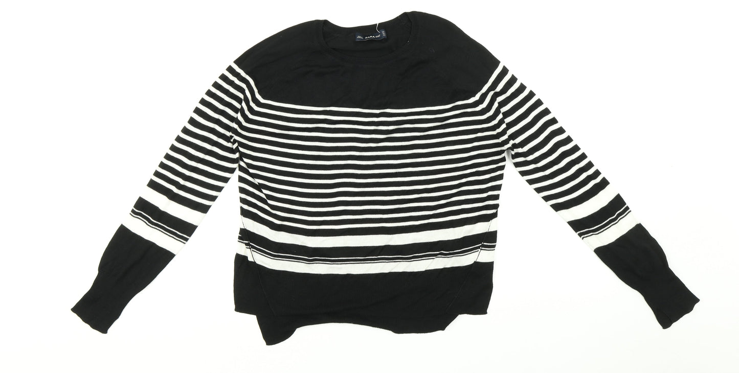 Zara Womens Multicoloured Striped  Pullover Jumper Size S