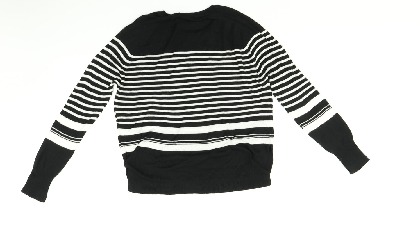 Zara Womens Multicoloured Striped  Pullover Jumper Size S