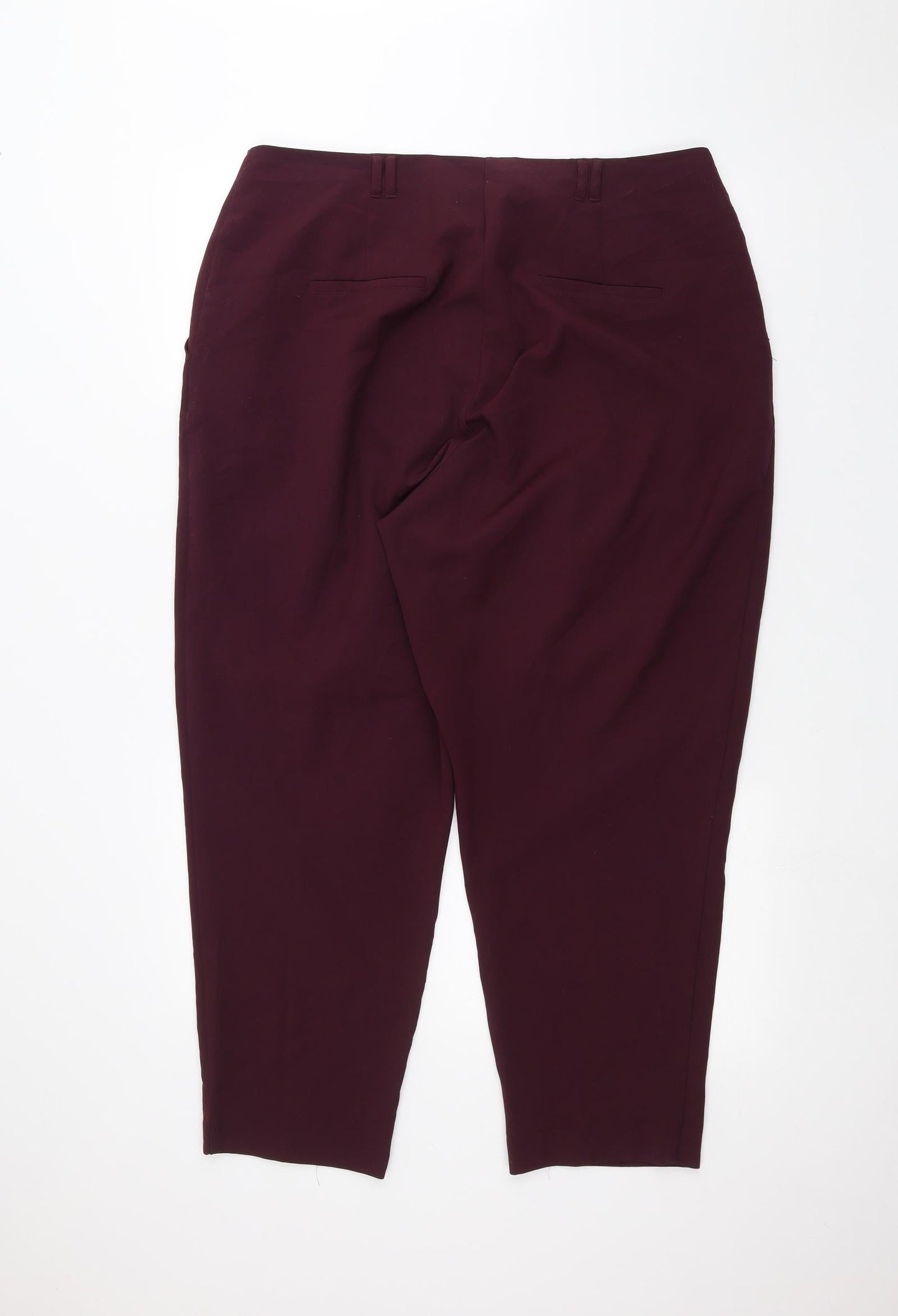 New Look Womens Red   Trousers  Size 16 L24 in
