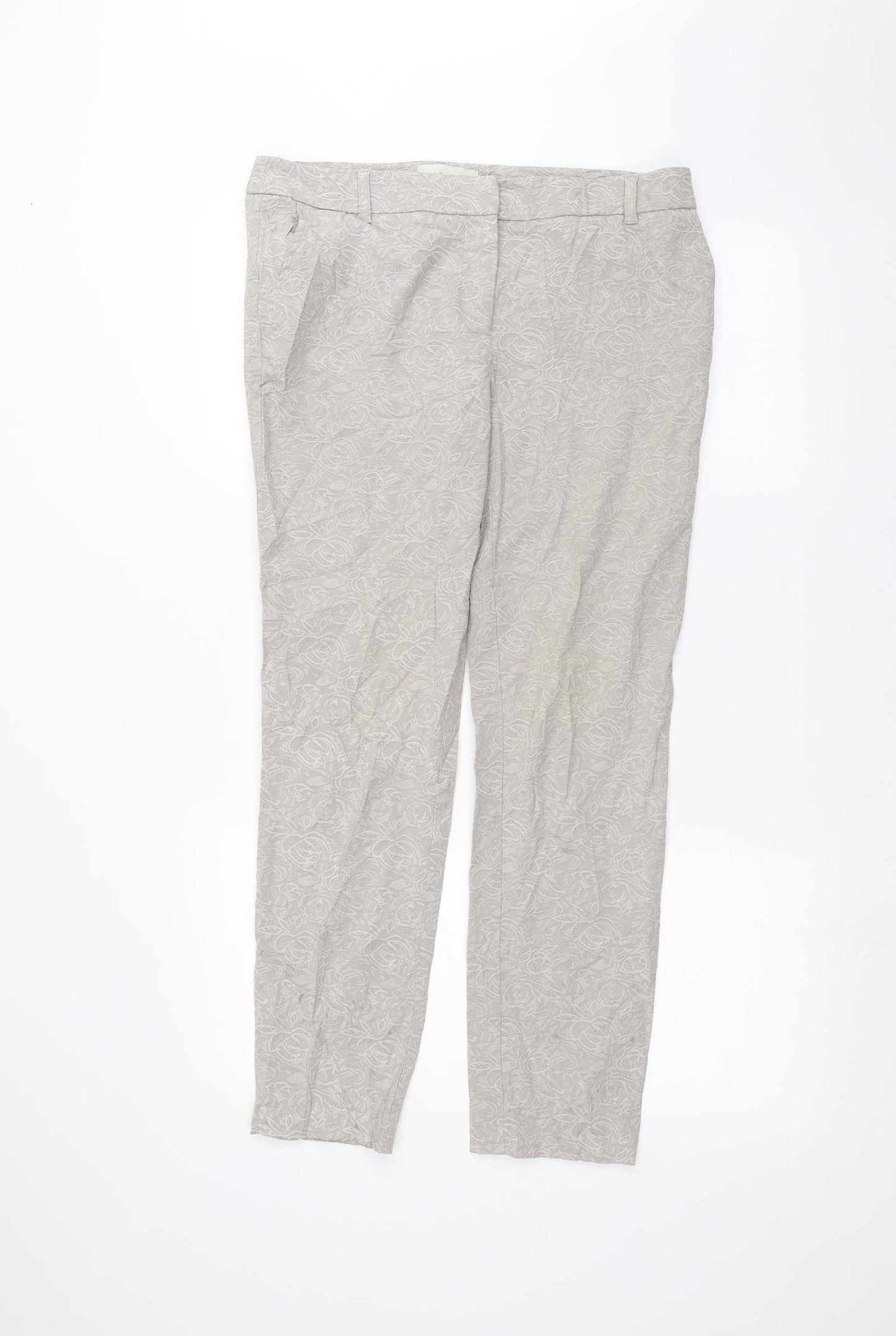 NEXT Womens Grey   Trousers  Size 12 L26 in