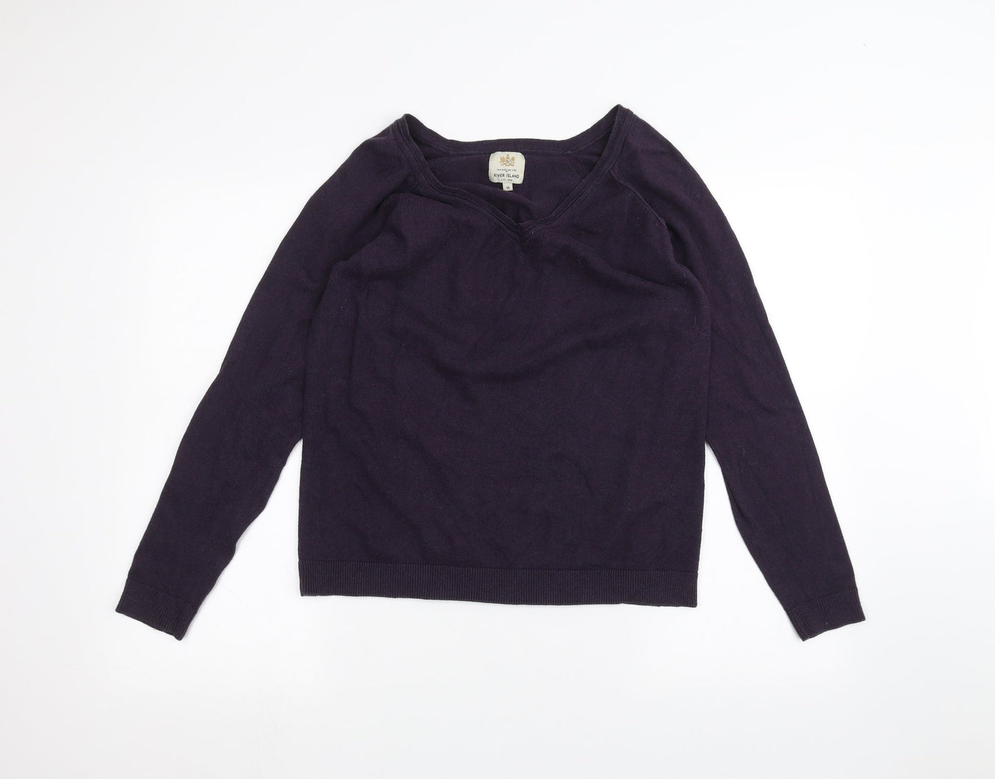 River Island Womens Purple   Pullover Jumper Size 16