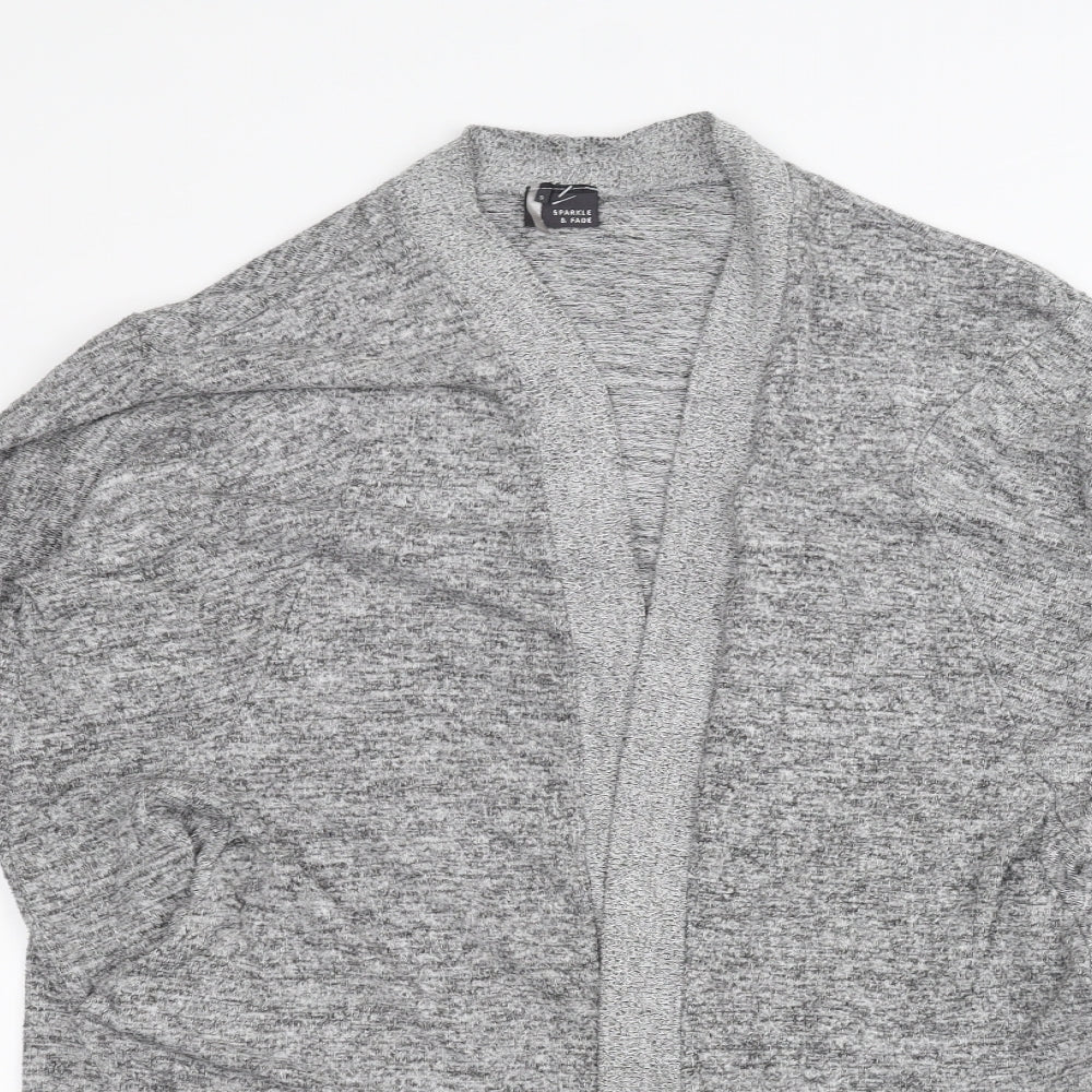 Sparkle & Fade Womens Grey   Cardigan Jumper Size S
