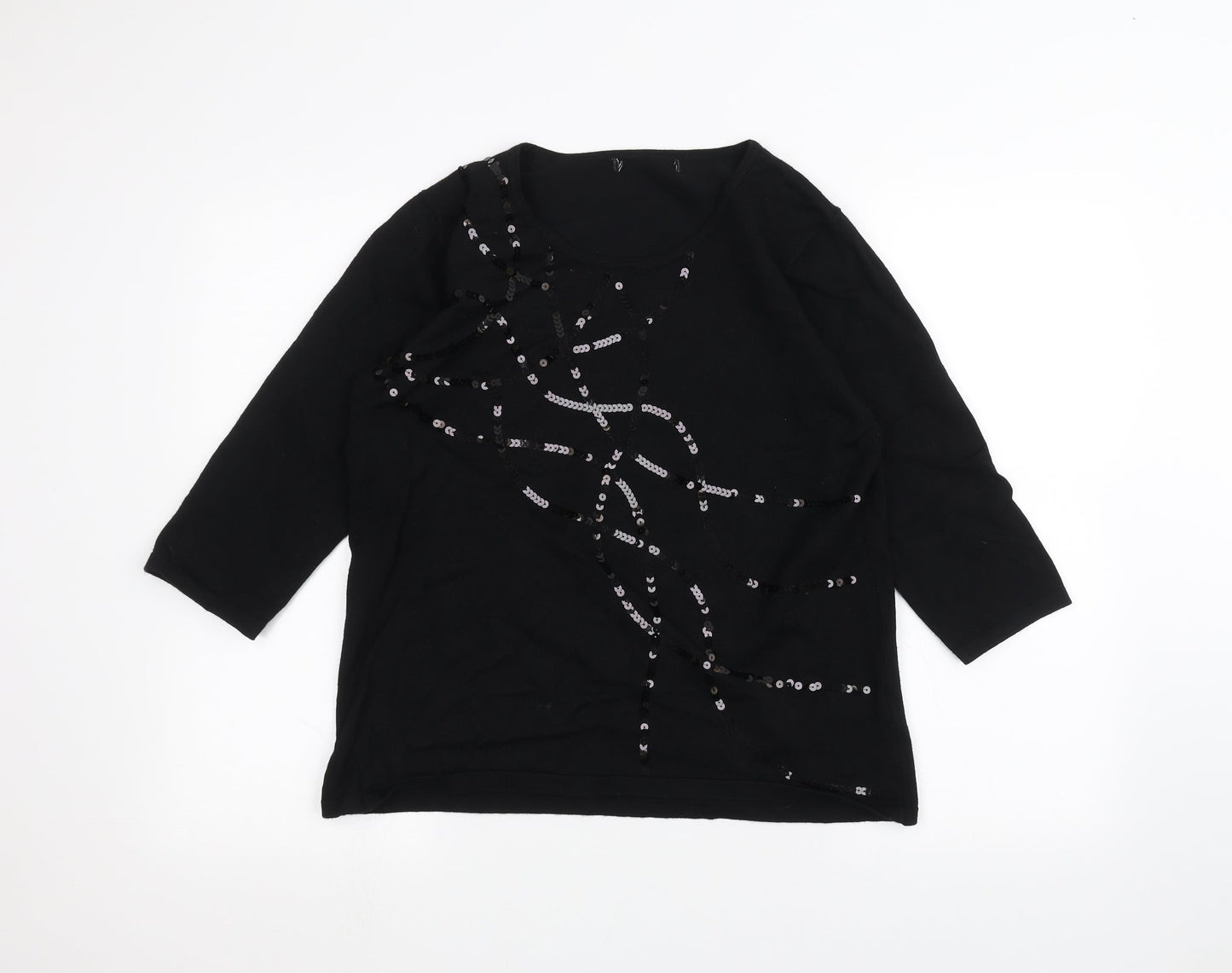 Preworn Womens Black   Pullover Jumper Size L