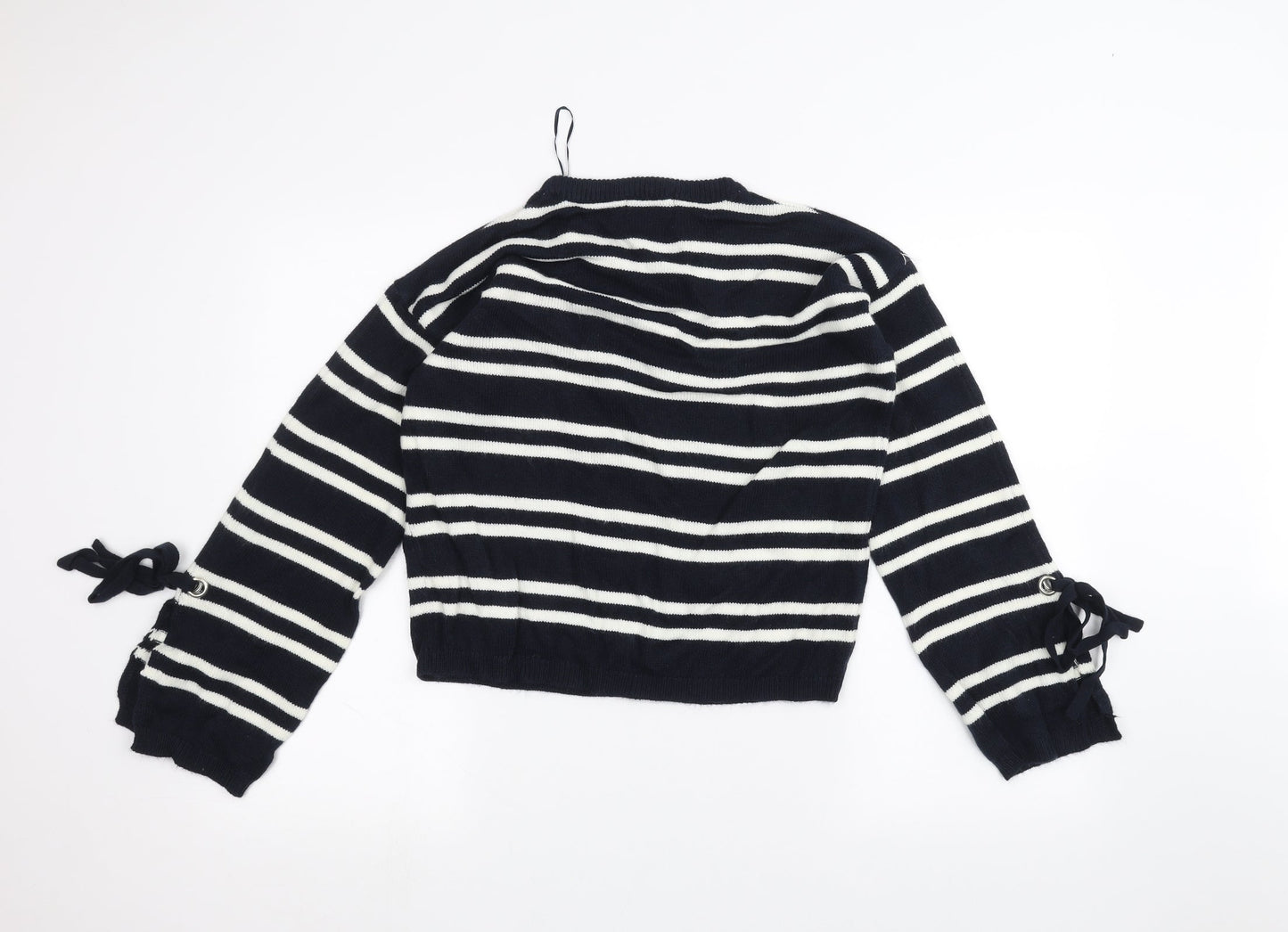 Papaya Womens Blue Striped  Pullover Jumper Size S