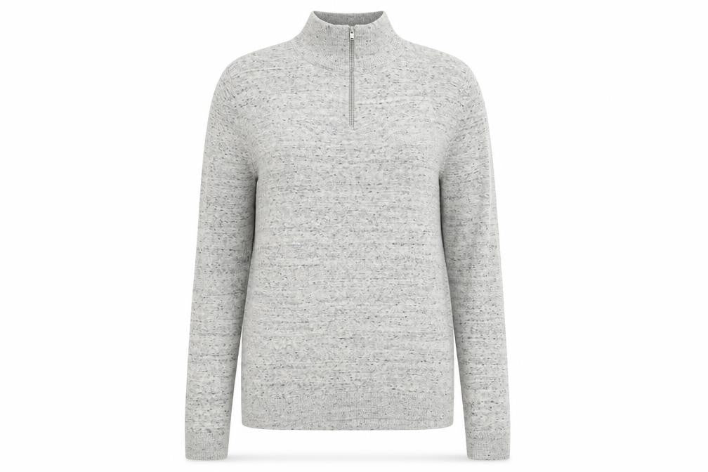 Front view of ASOS women’s grey basic t-shirt, size S