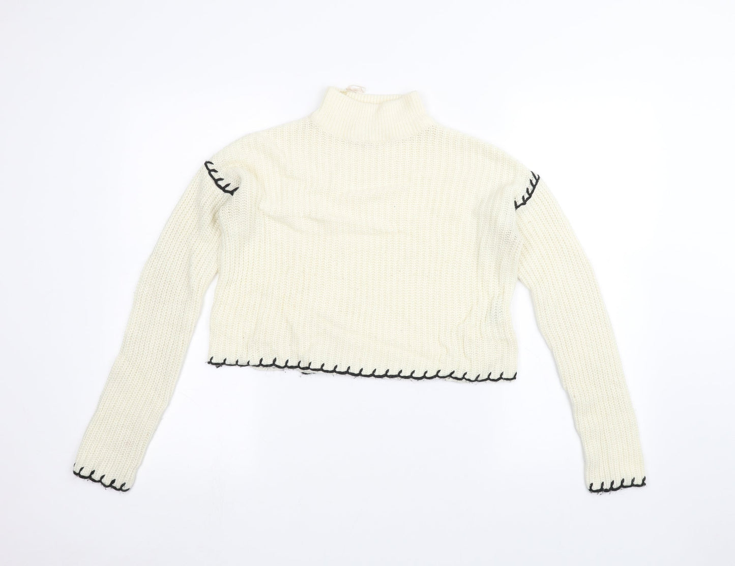 Select Womens White   Pullover Jumper Size 6