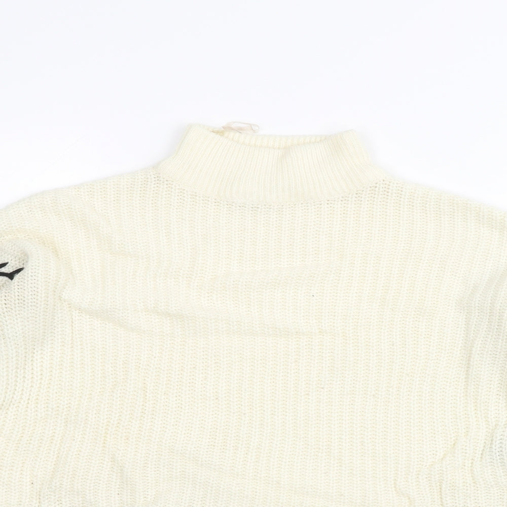 Select Womens White   Pullover Jumper Size 6