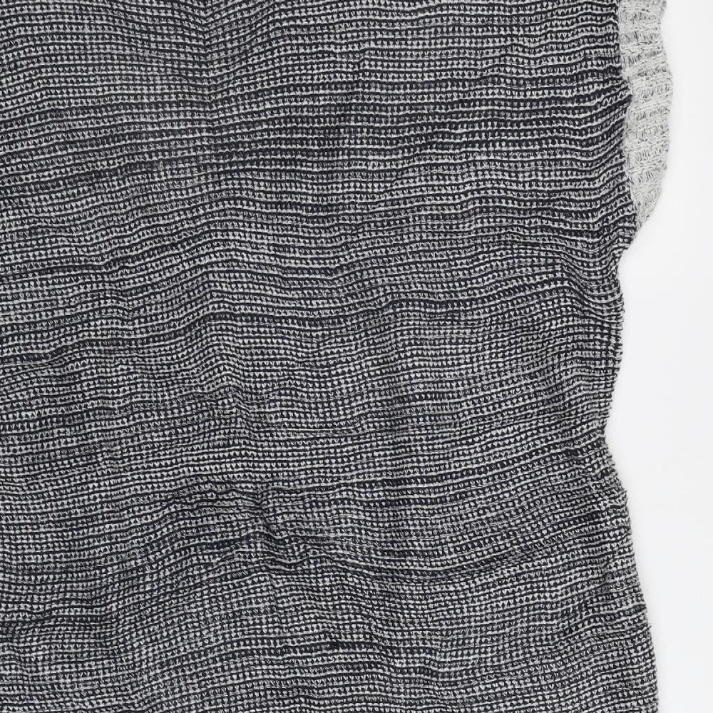 NEXT Womens Grey Geometric  Cardigan Jumper Size 16