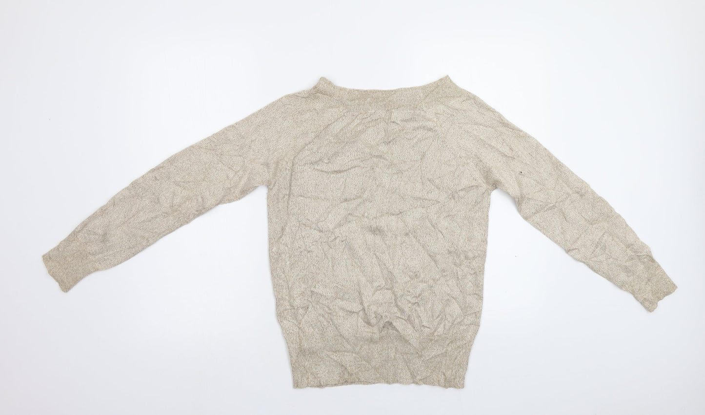 F&F Womens Gold   Pullover Jumper Size 12