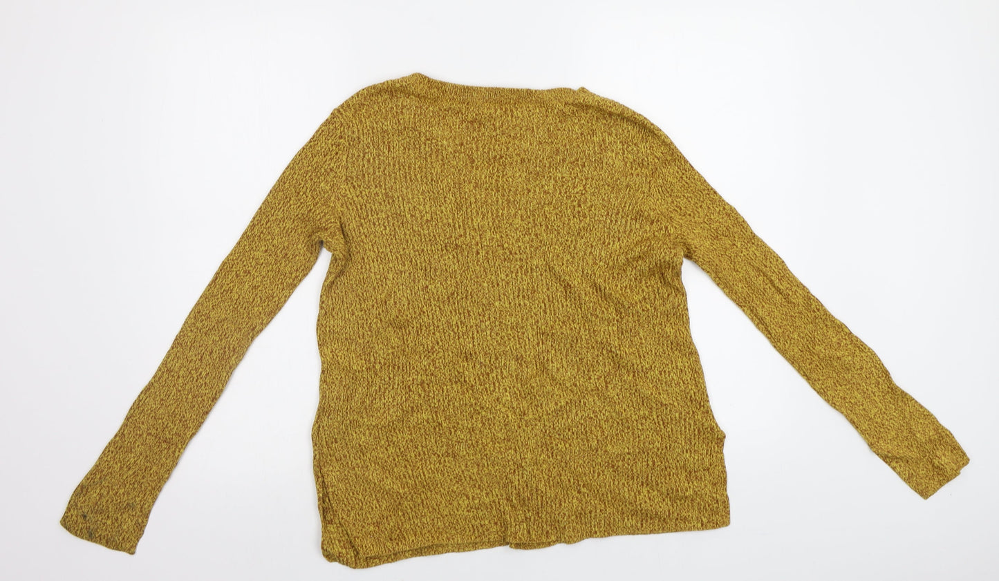 H&M Womens Yellow   Pullover Jumper Size M