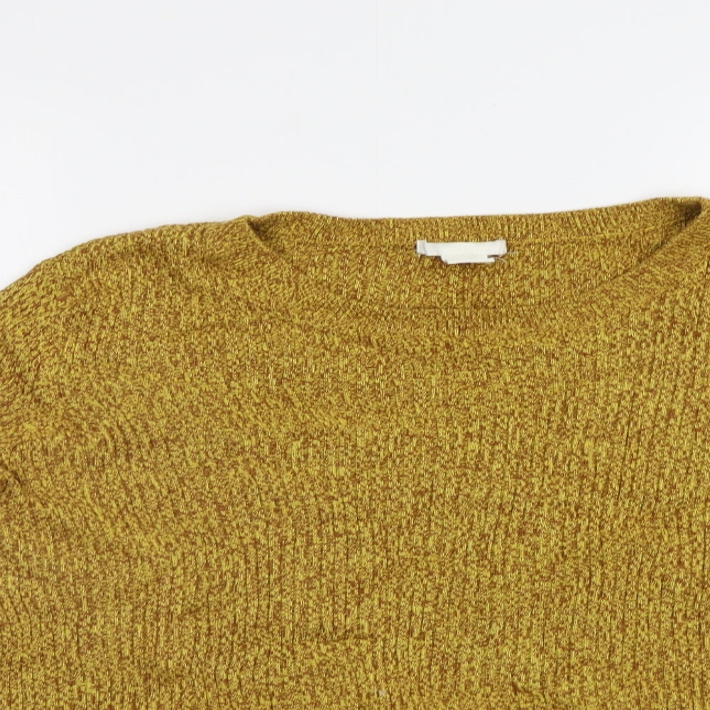H&M Womens Yellow   Pullover Jumper Size M