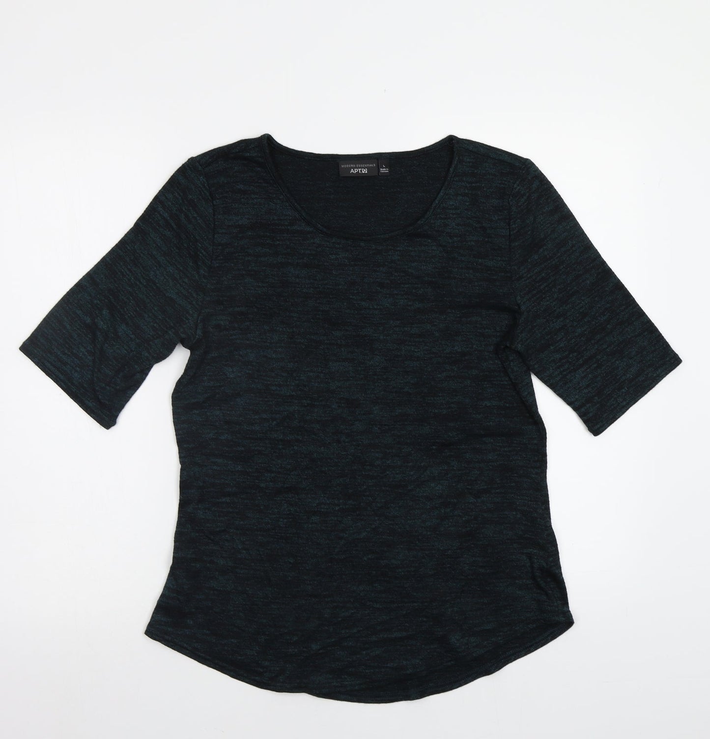 Apt. 9 Womens Green  Knit Basic T-Shirt Size L