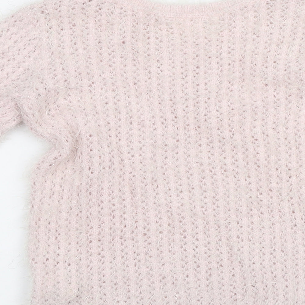 H&M Girls Pink   Pullover Jumper Size 10-11 Years