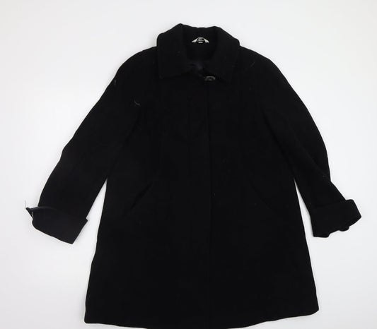 Klass Womens Black   Pea Coat Coat Size 8