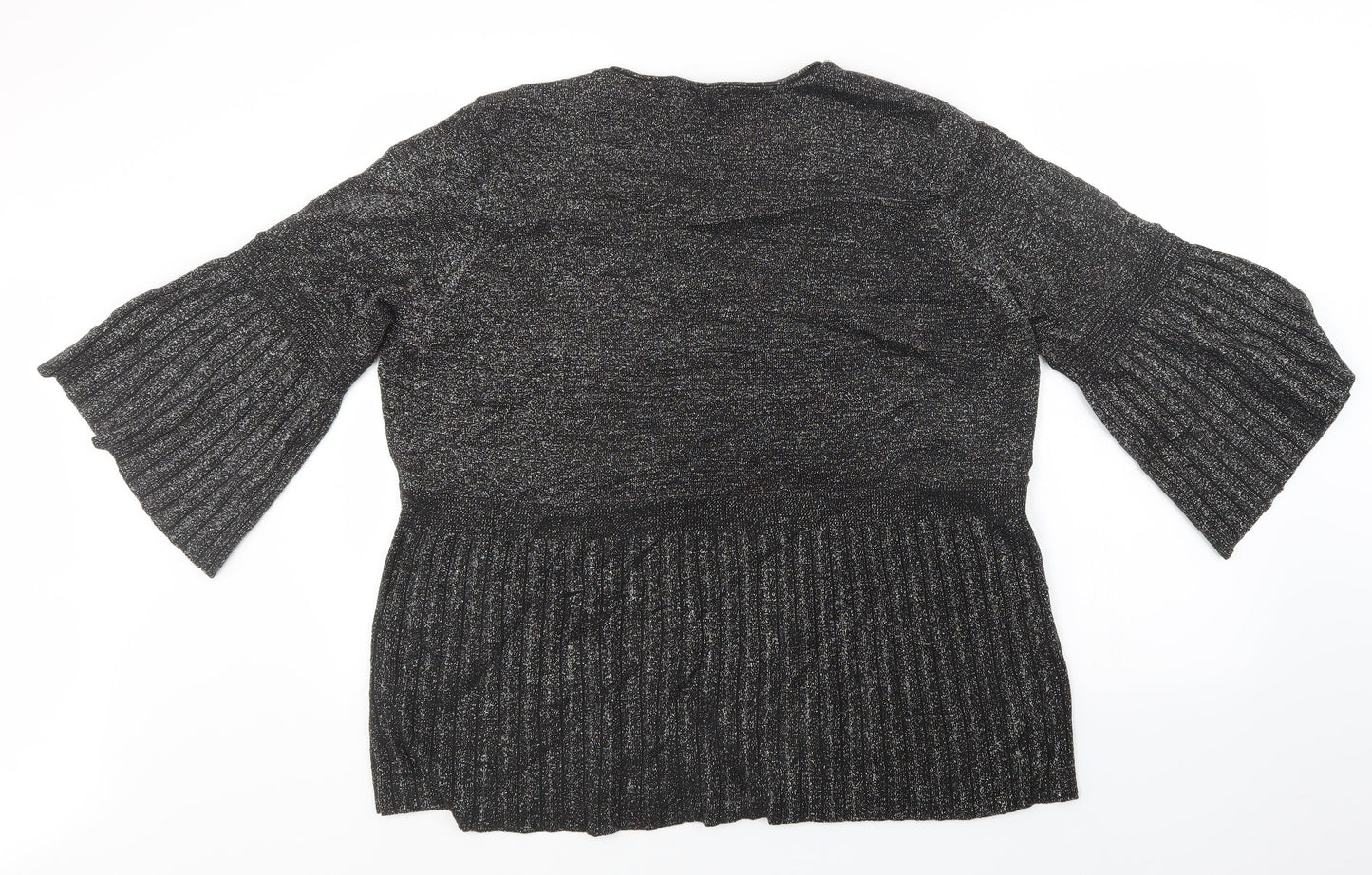 BM Womens Black   Cardigan Jumper Size XL