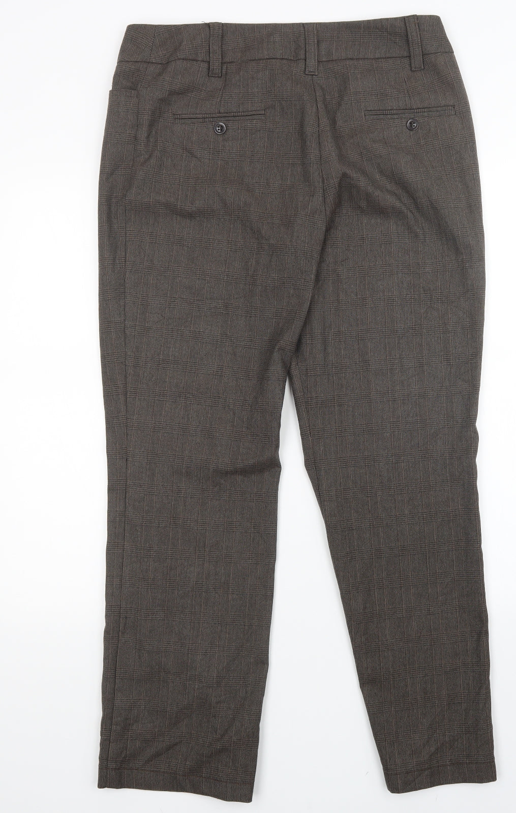 C&A Womens Brown Plaid  Trousers  Size 14 L29 in