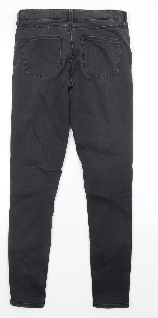 Topshop Womens Black   Skinny Jeans Size 26 in L30 in