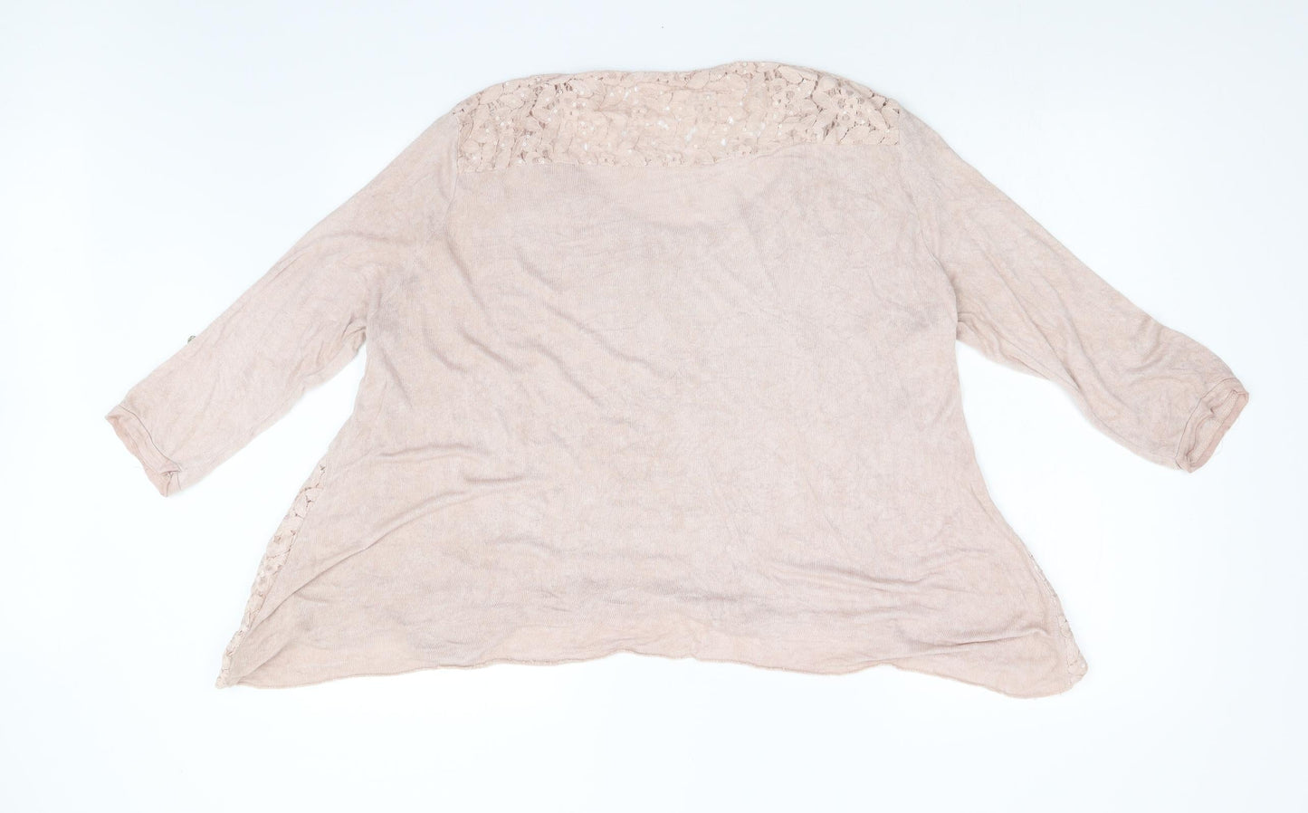 Preworn Womens Pink  Knit Pullover Jumper Size L