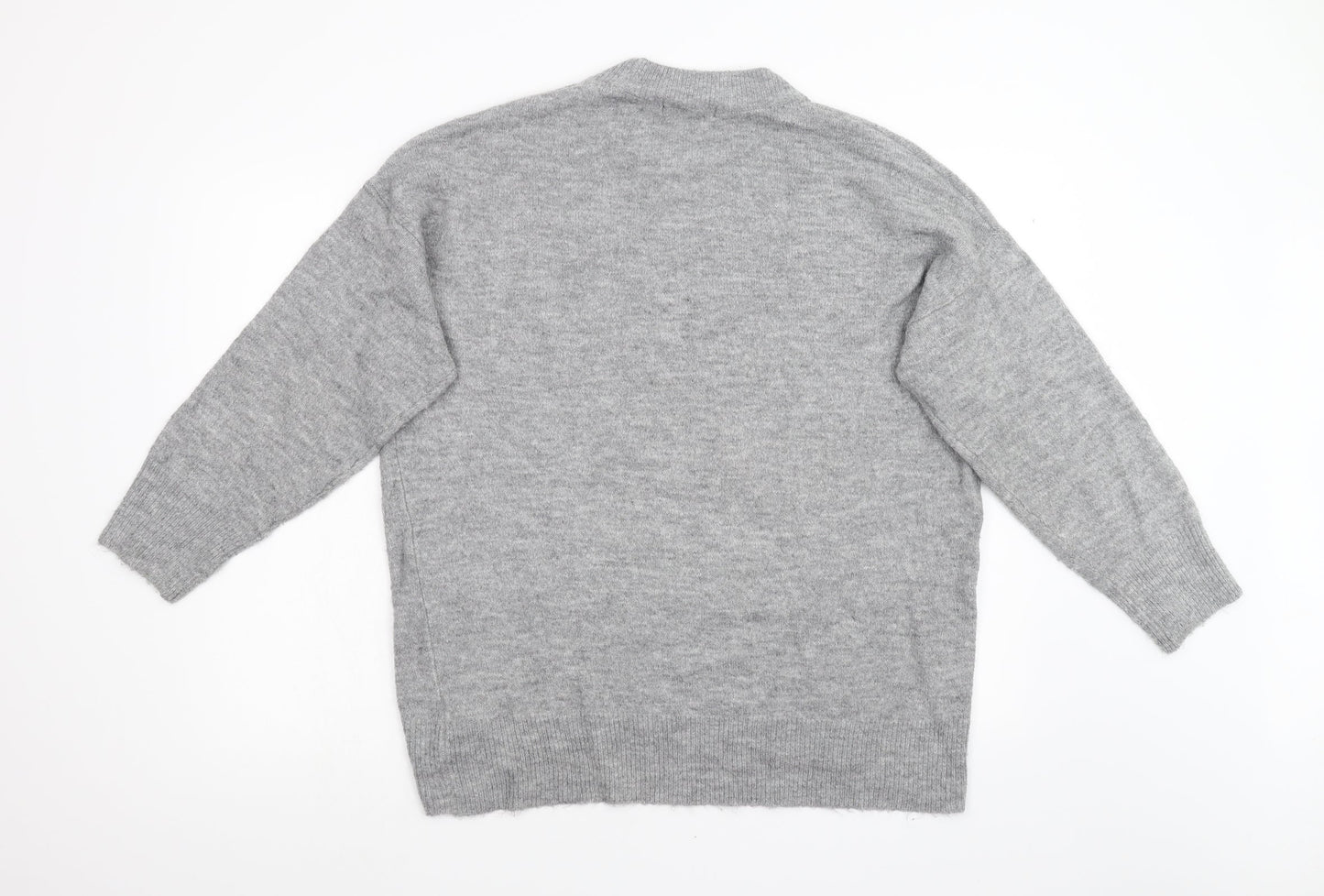 F&F Womens Grey  Knit Pullover Jumper Size 14