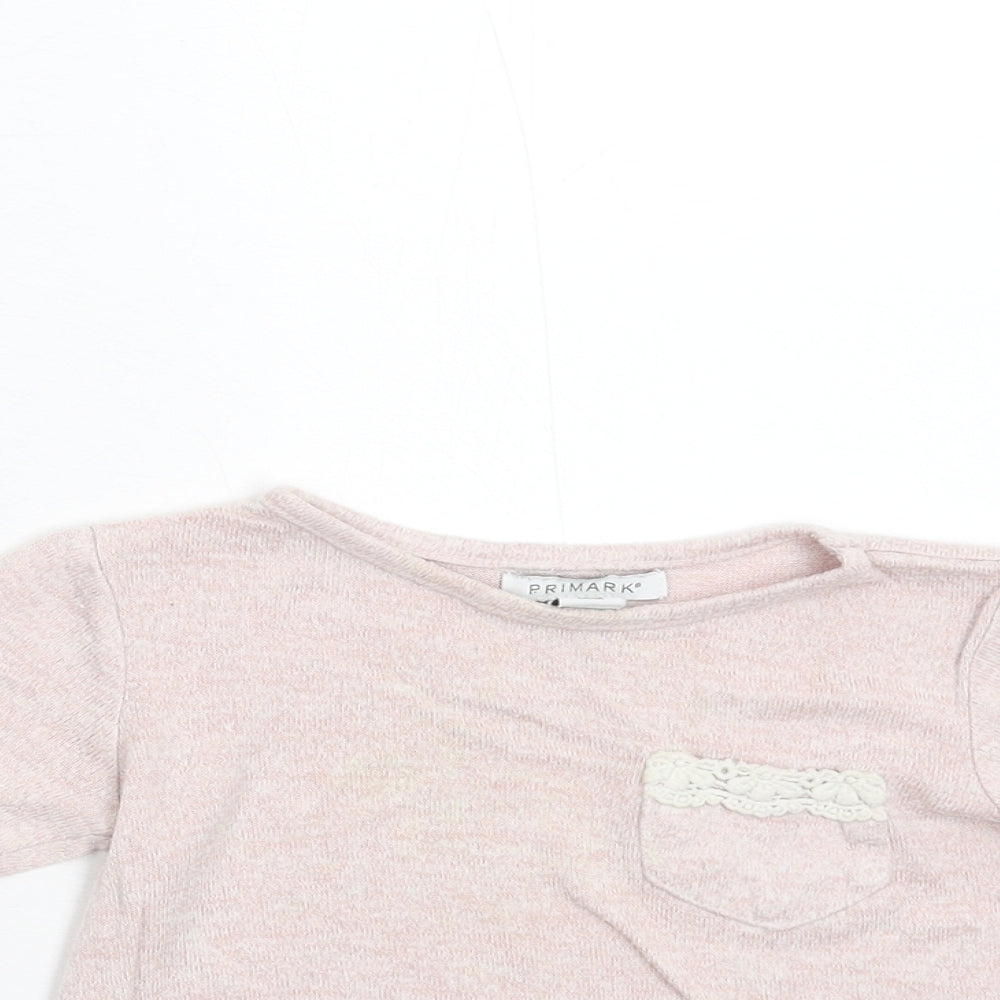 Primark Girls Pink   Basic T-Shirt Size 2-3 Years