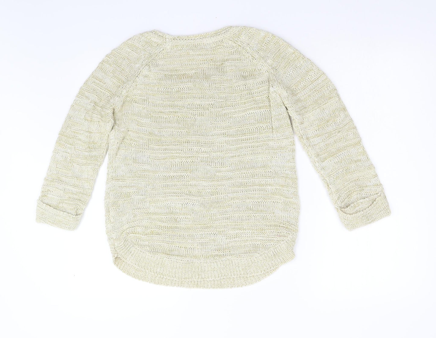 Wallis Womens Gold  Knit Pullover Jumper Size S