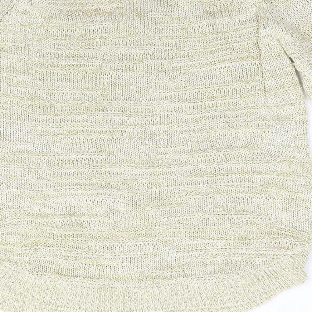 Wallis Womens Gold  Knit Pullover Jumper Size S